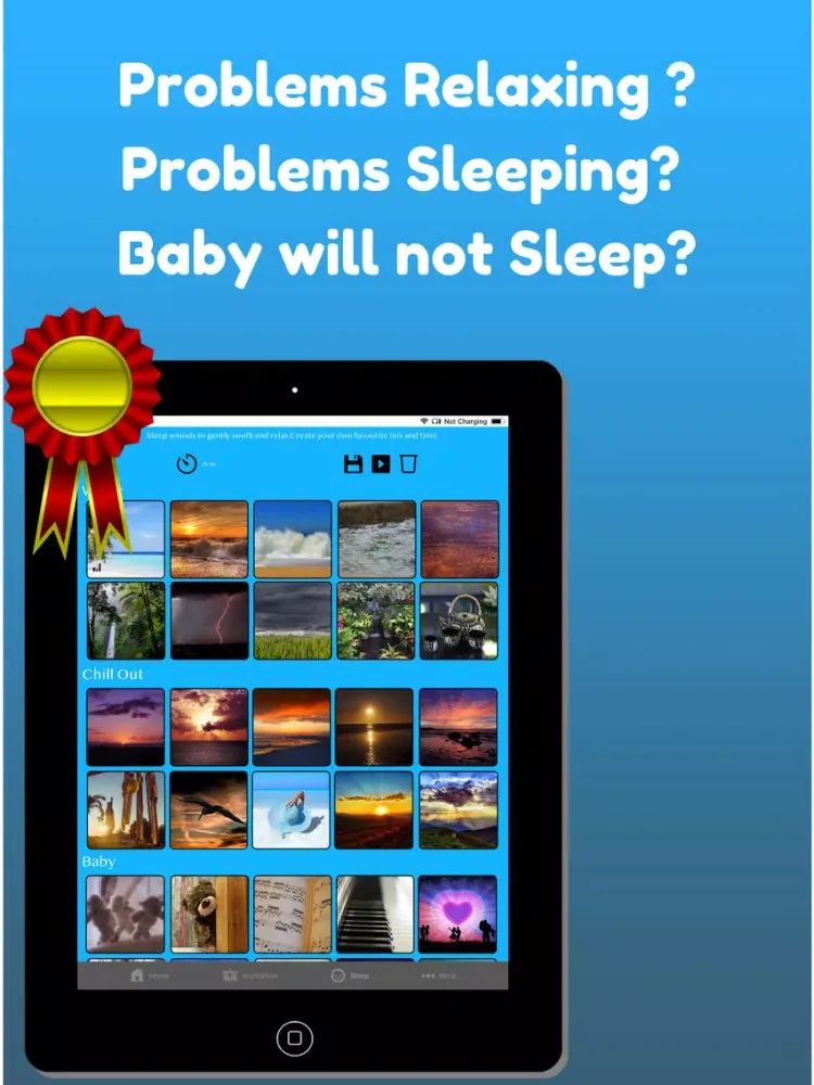 Napp:Slumber Sounds Sleep Well iPad 應用截圖