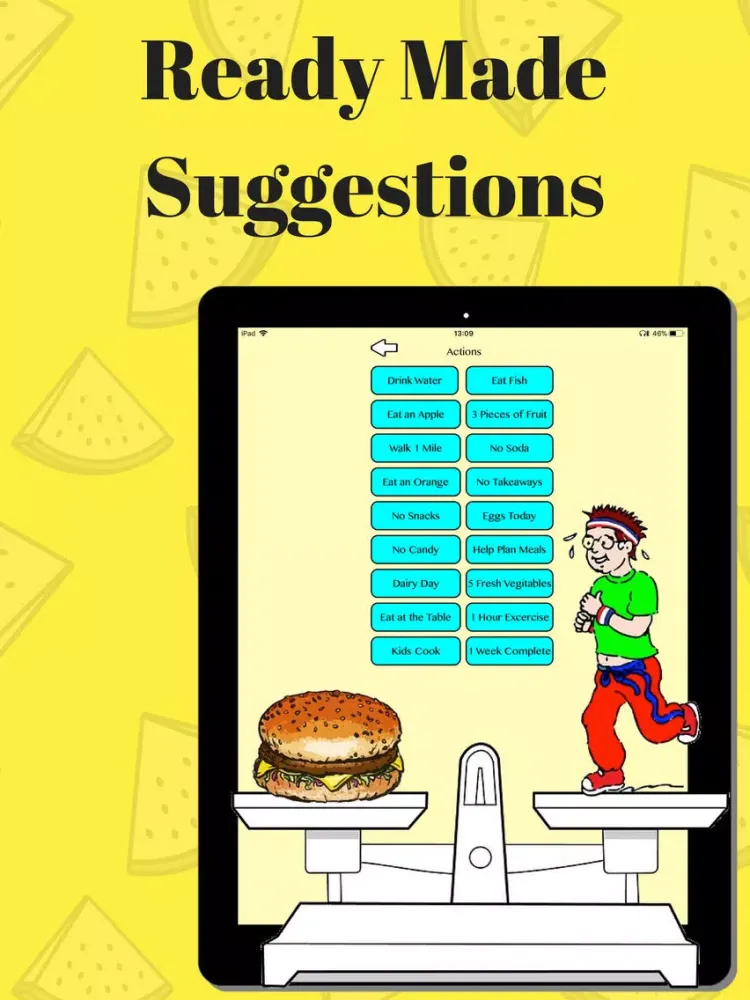 Tangkapan layar Daily Food Planner:Health Aid iPad 