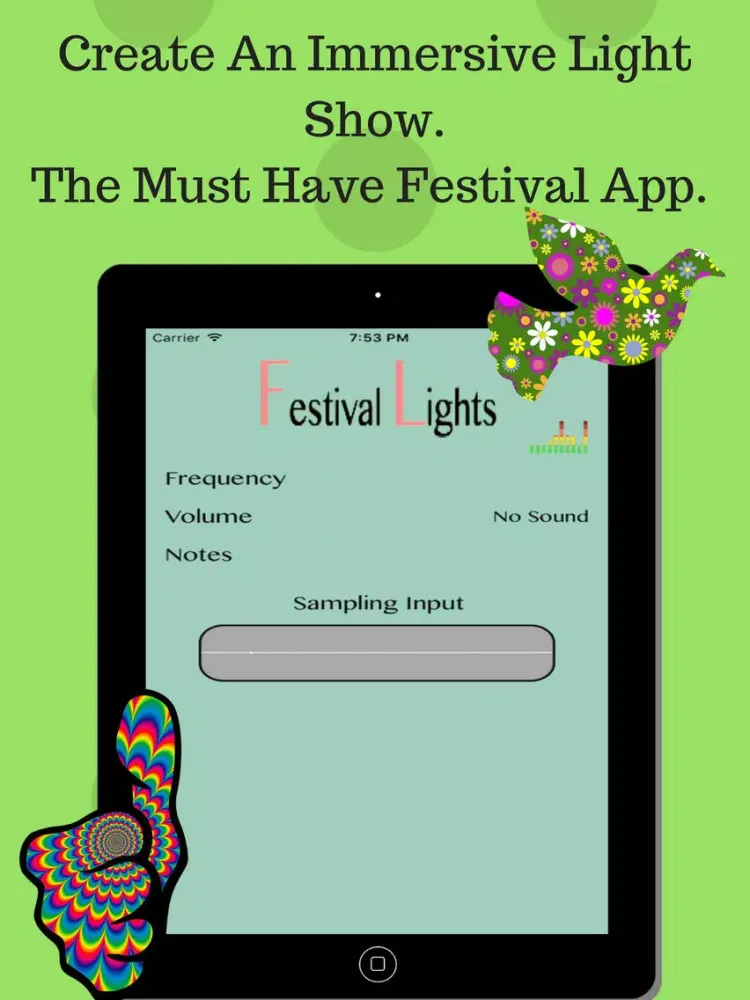 Ảnh chụp màn hình của Music Festival:Light Show App iPad 
