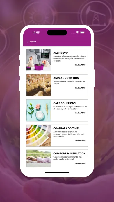 Evonik ATC for Visitor Screenshots