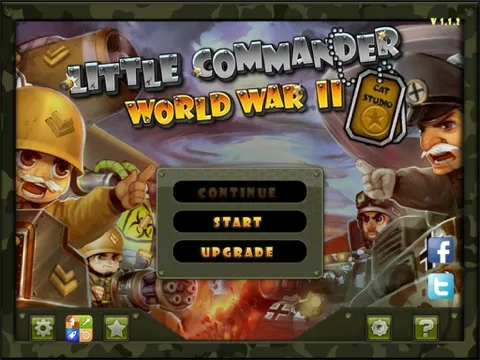 Little Commander - World War II TD iPad  Screenshots