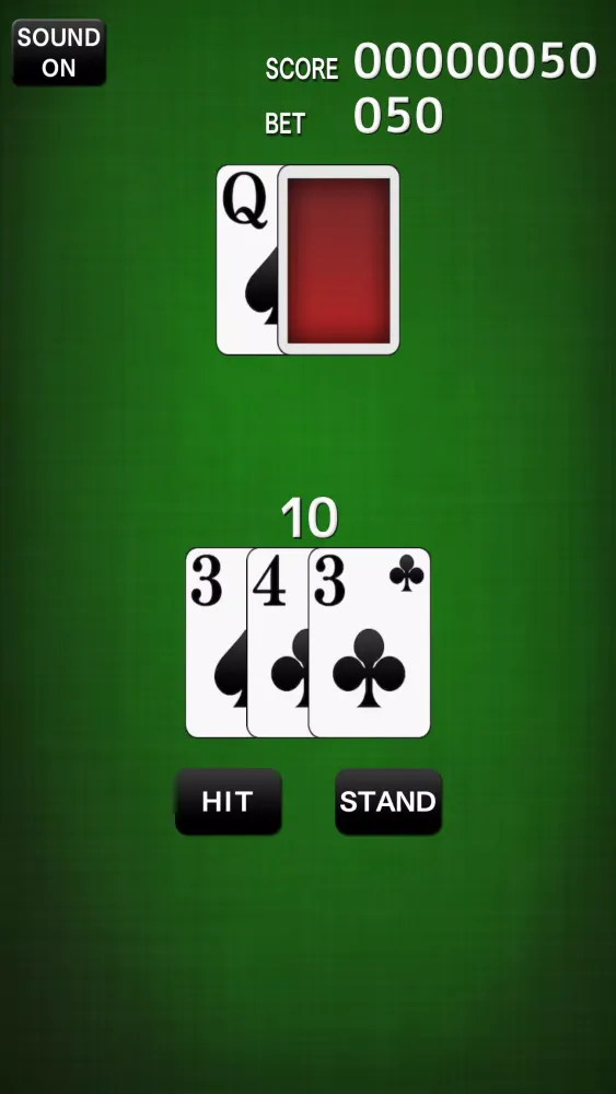 Screenshot di BlackJack