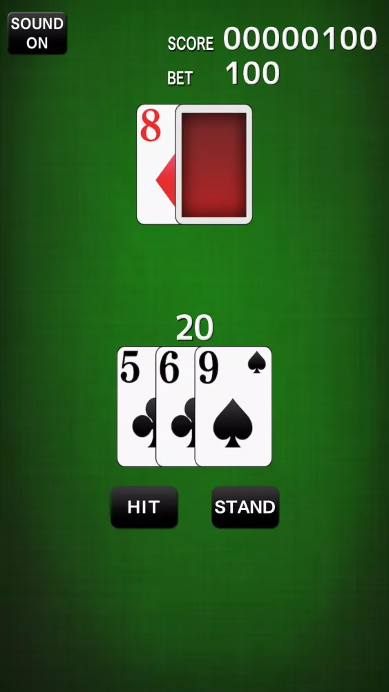 Screenshot di BlackJack