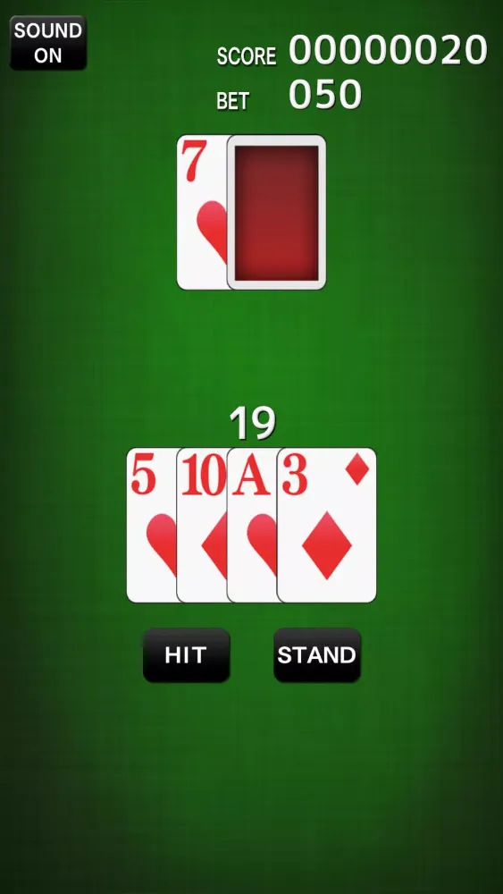 Screenshot di BlackJack