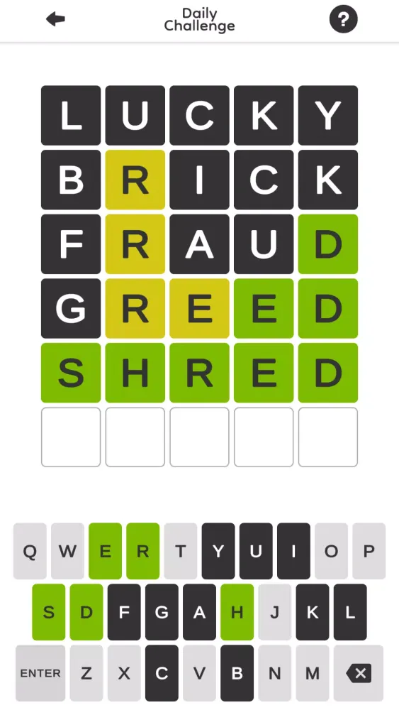 Screenshot di Wordzy