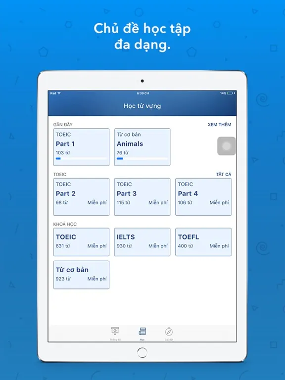 Скриншоты Học Tiếng Anh iPad 