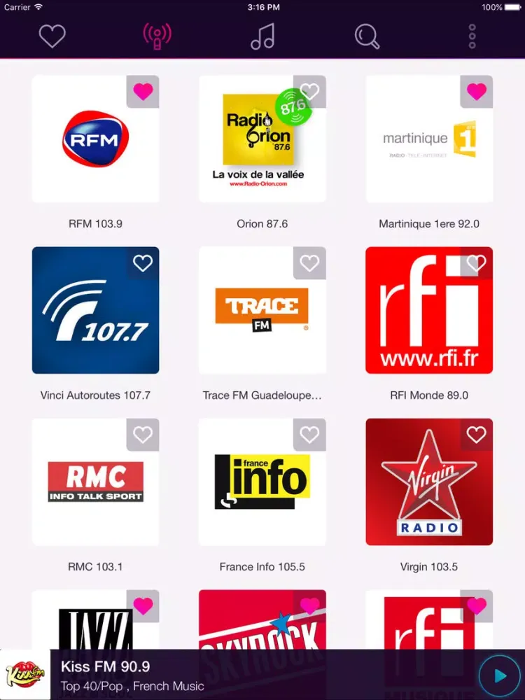 صور Radio FM France - Musique et radio en direct iPad 