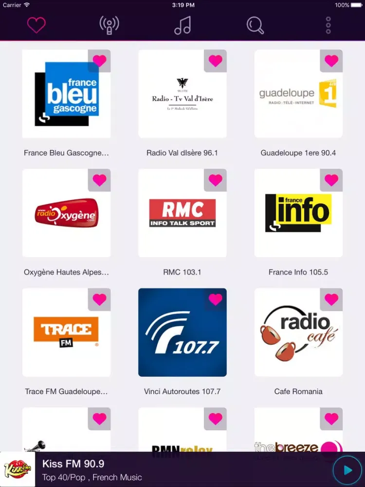 صور Radio FM France - Musique et radio en direct iPad 