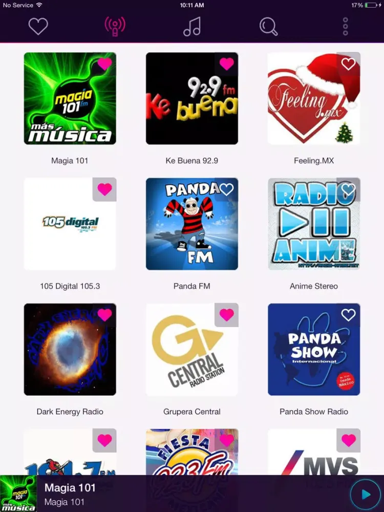 Radio Mexico - Listen to Free Music & Live AF / FM Radio iPad 應用截圖