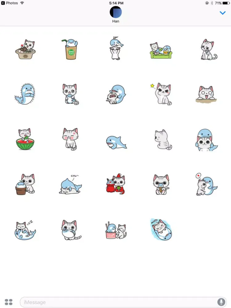 Catwhalemoji iPad  স্ক্রিনশট