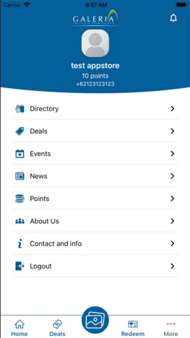 Capturas de pantalla de GeMA - Galeria Mall Mobile App