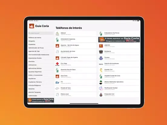 Скриншоты Guía Coria iPad 