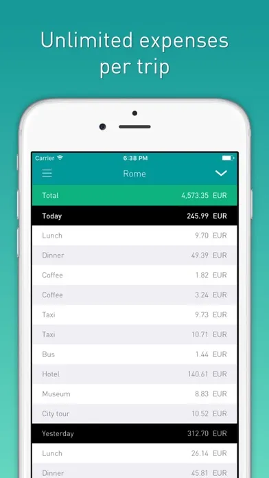 Screenshot di Tripcoin - Travel budget