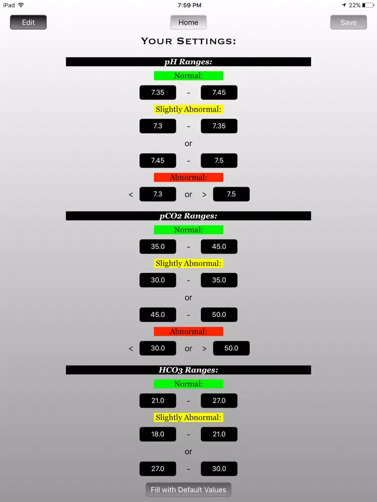 Acid-Base iPad  سکرین شاٹس