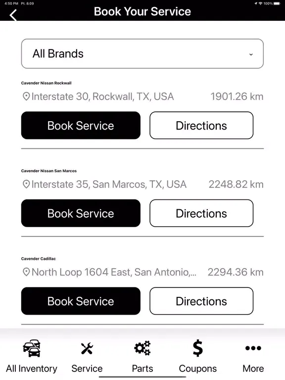 Cavender Auto Group iPad  Screenshots