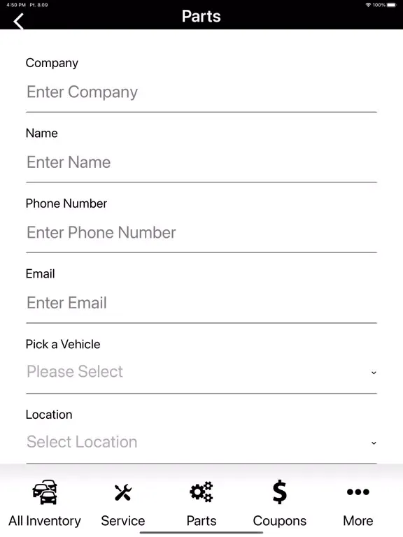 Cavender Auto Group iPad  Screenshots