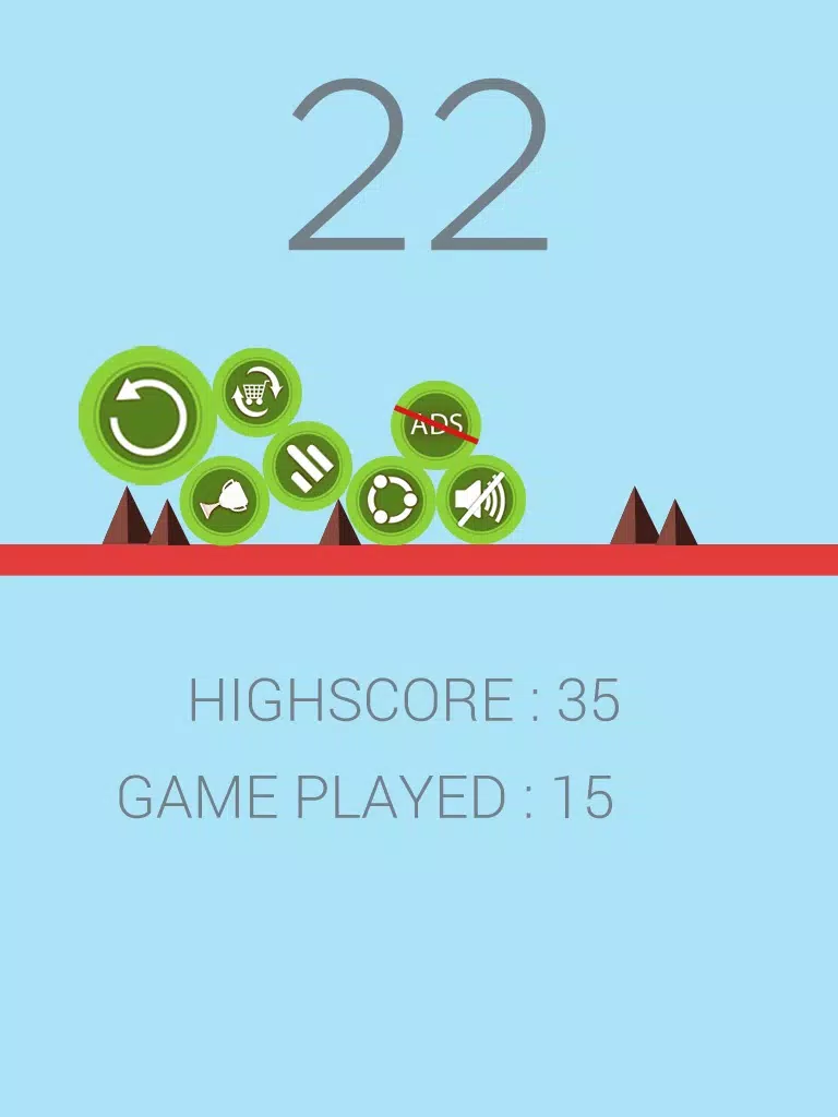 Tangkapan skrin Tap Tap Bounce iPad 