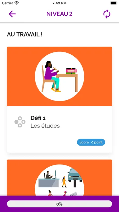 Tangkapan skrin Défis DDF