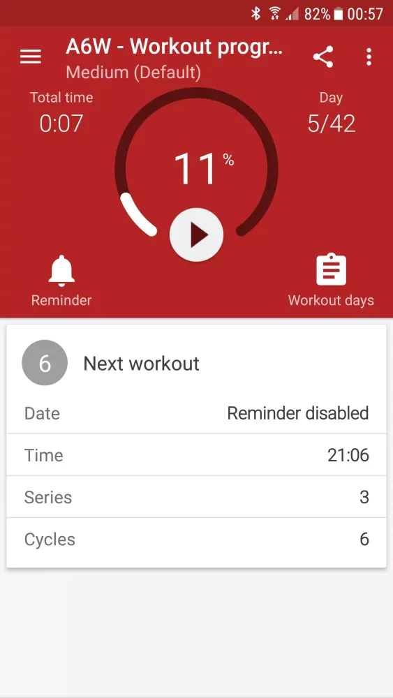 Capturas de pantalla de Abs workout A6W - flat belly