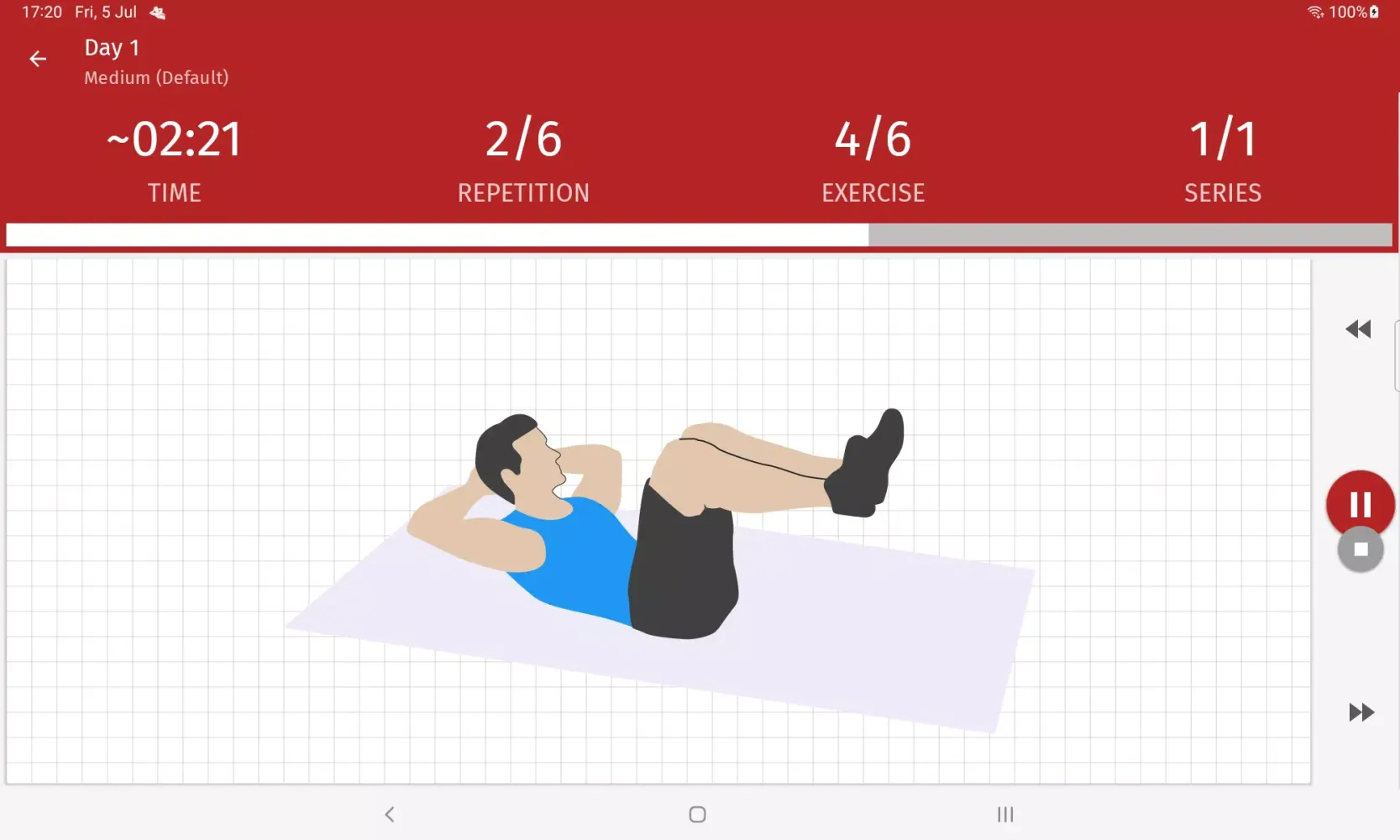 Capturas de pantalla de Abs workout A6W - flat belly