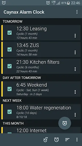 Alarm clock PRO Screenshots