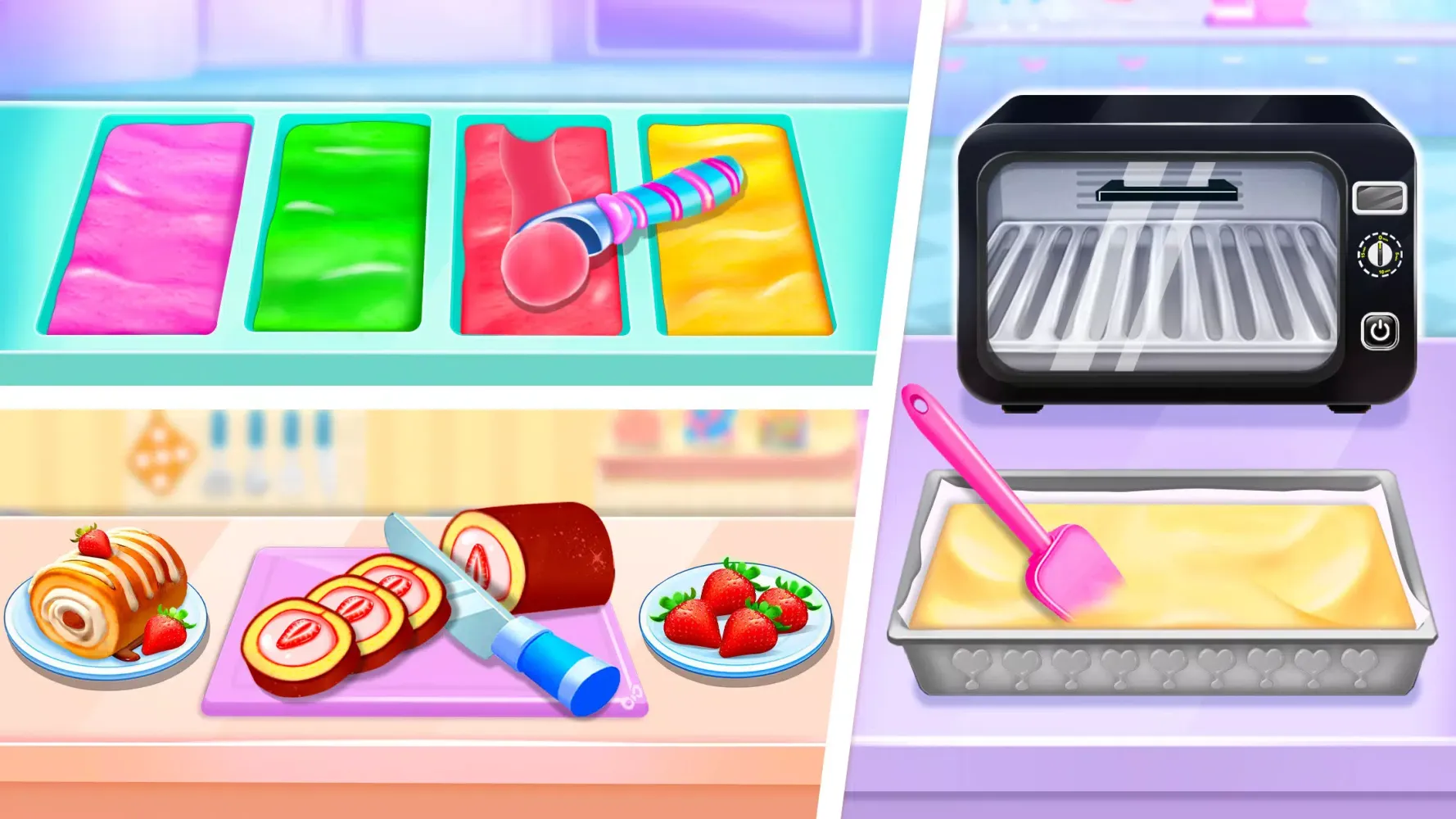 Tangkapan skrin Ice cream Cake Maker Cake Game