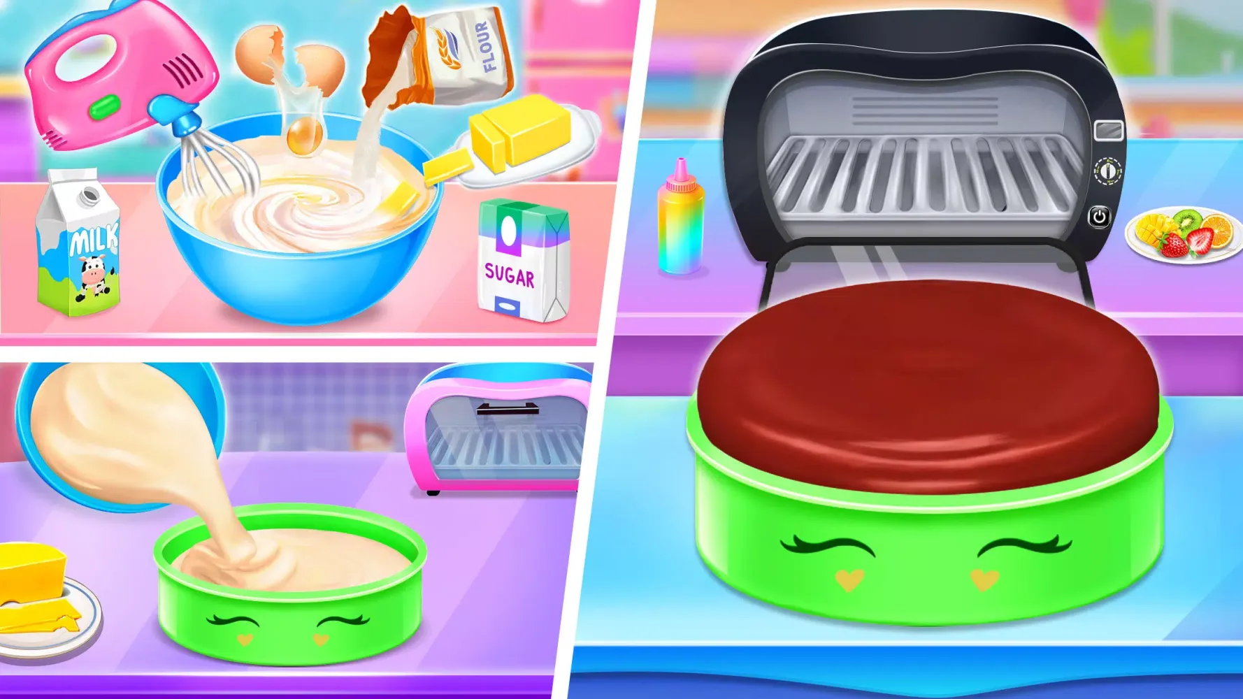 Tangkapan skrin Ice cream Cake Maker Cake Game