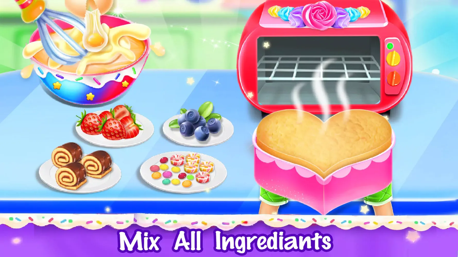 Tangkapan skrin Ice cream Cake Maker Cake Game