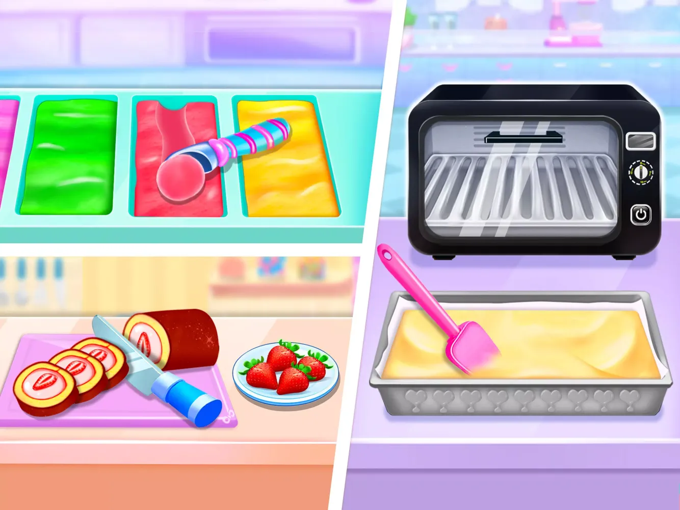 Tangkapan skrin Ice cream Cake Maker Cake Game