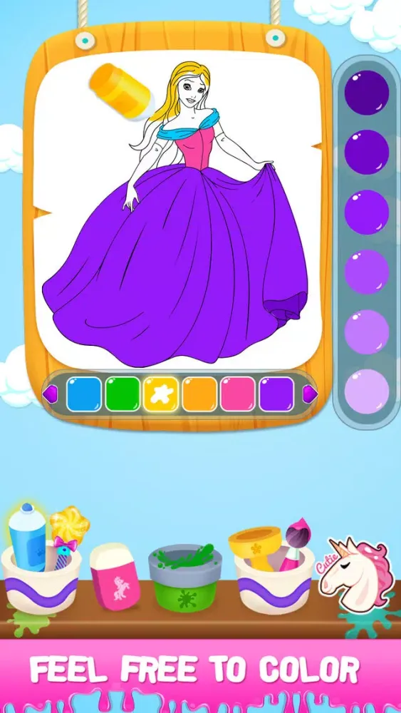 Princess Color Book Puzzle स्क्रीनशॉट