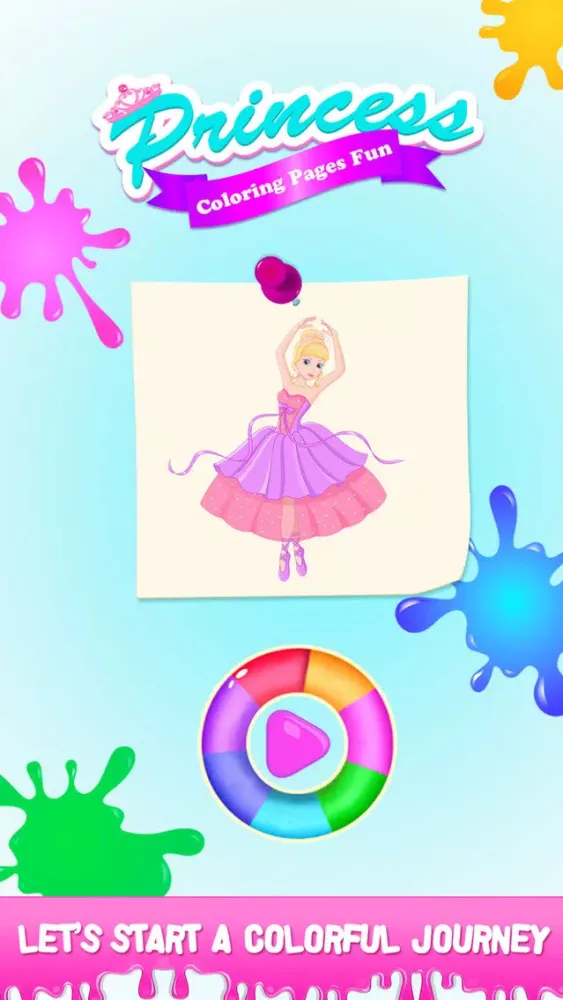 Princess Color Book Puzzle स्क्रीनशॉट