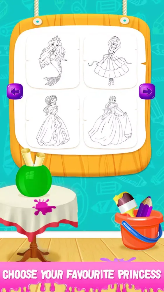 Princess Color Book Puzzle स्क्रीनशॉट