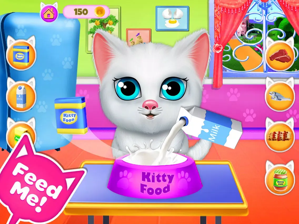Capturas de tela do Cute Kitty Care Pet Daycare iPad 