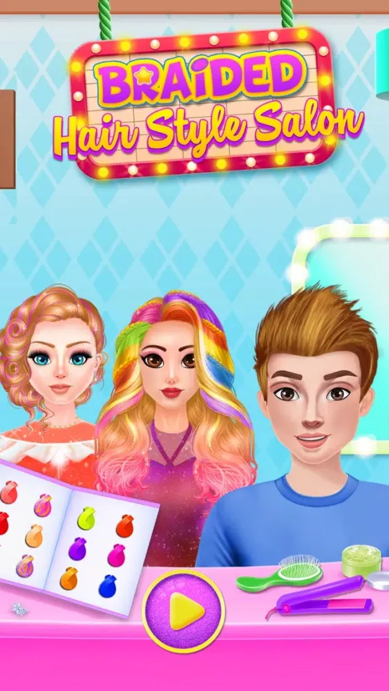 Capturas de pantalla de Braided Hair Stylist Makeover