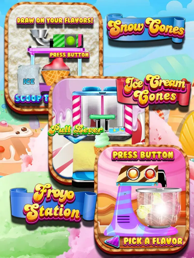 Скриншоты “ A+ My New Sundae Maker Free – Endless Ice Cream Cone Creator Learning Games iPad 