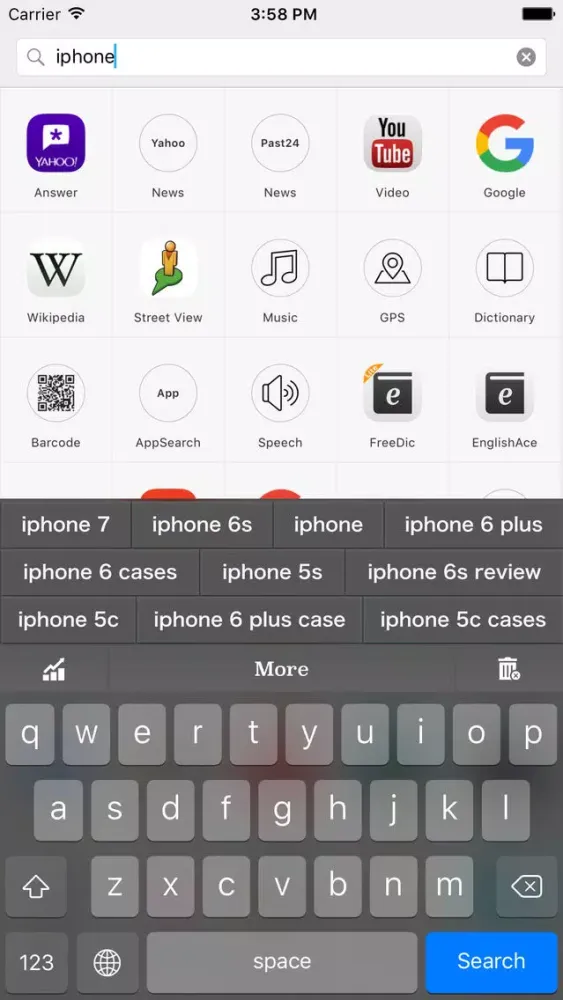 Search Ace : Quick Web Search Screenshots