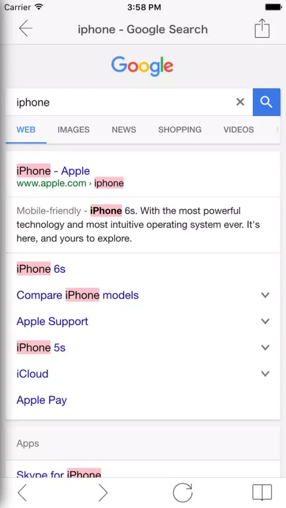 Search Ace : Quick Web Search Screenshots
