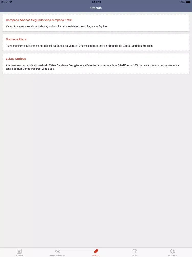C.B. Breogan iPad  سکرین شاٹس