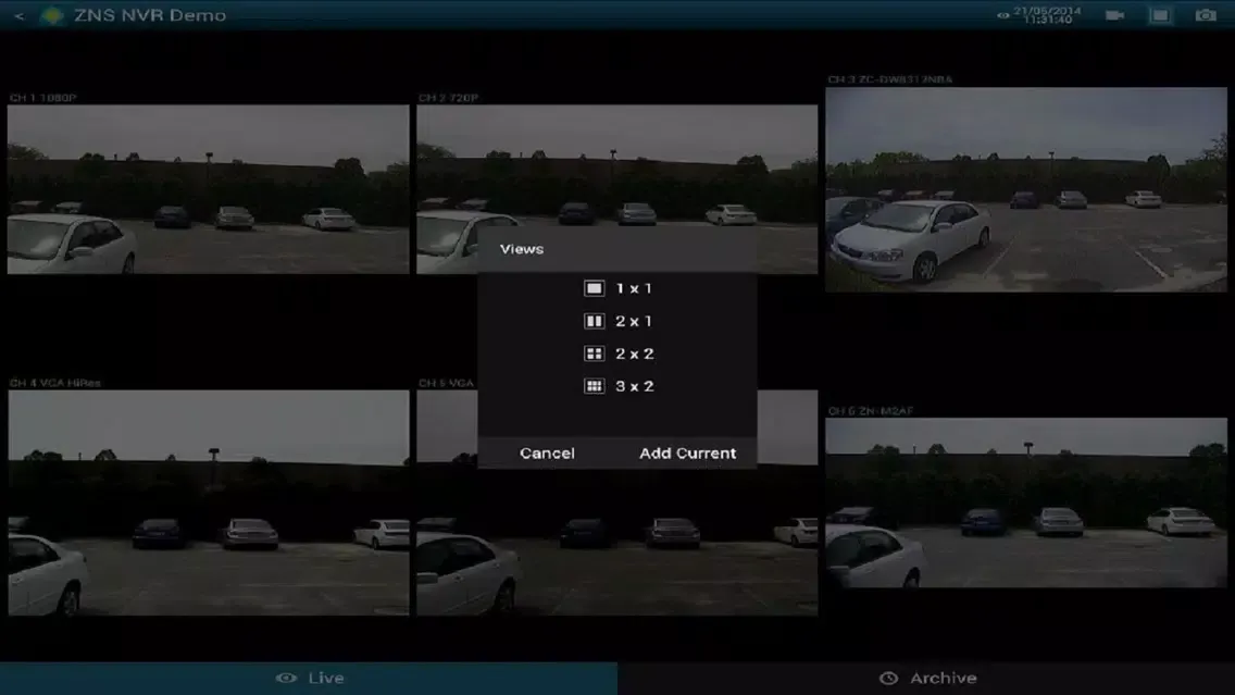 Скриншоты ZNS NVR Mobile