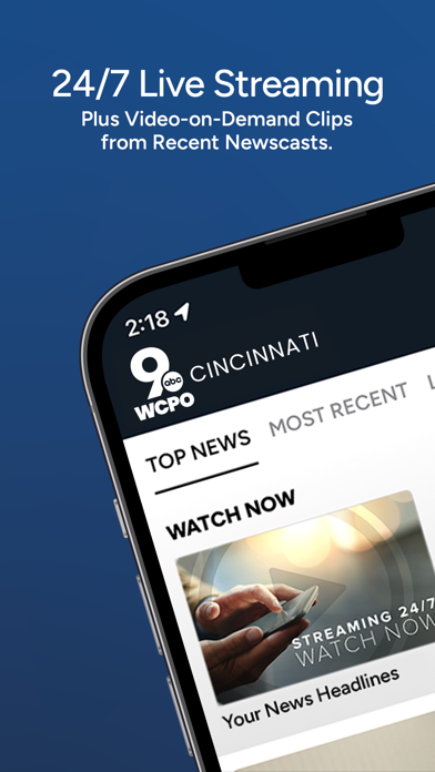 Zrzuty ekranu WCPO 9 Cincinnati