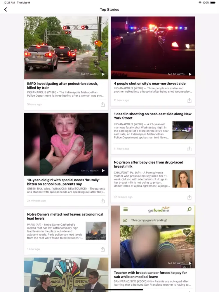 WISH-TV - Indianapolis News iPad  سکرین شاٹس