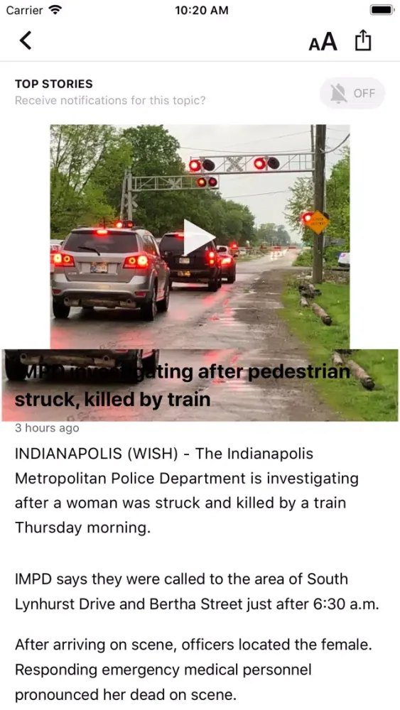 WISH-TV - Indianapolis News سکرین شاٹس