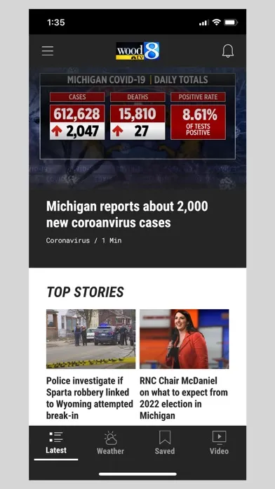ภาพหน้าจอของ WOOD TV8 - Grand Rapids News