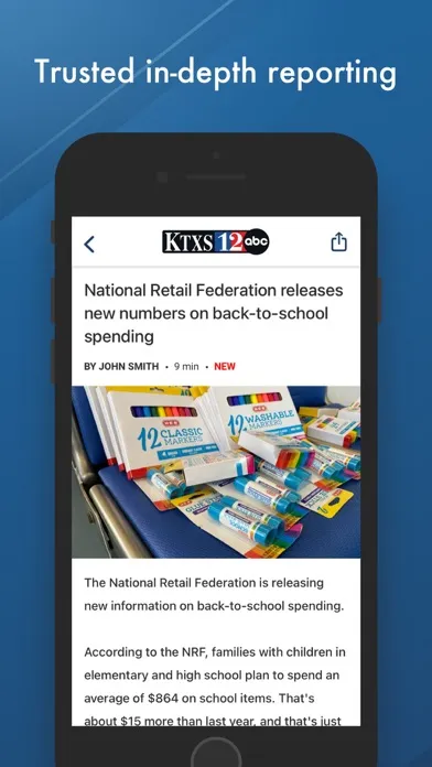 Ảnh chụp màn hình của KTXS - News for Abilene, Texas