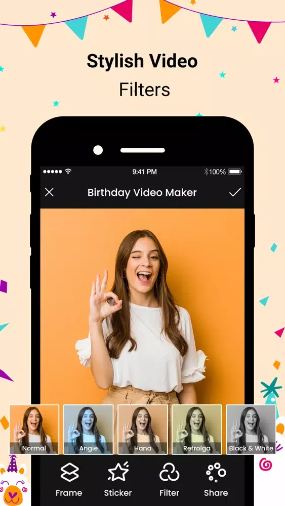 Birthday Movies Maker Song應用截圖