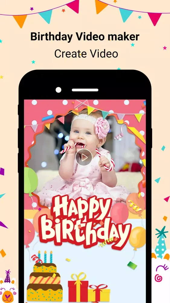 Birthday Movies Maker Song應用截圖
