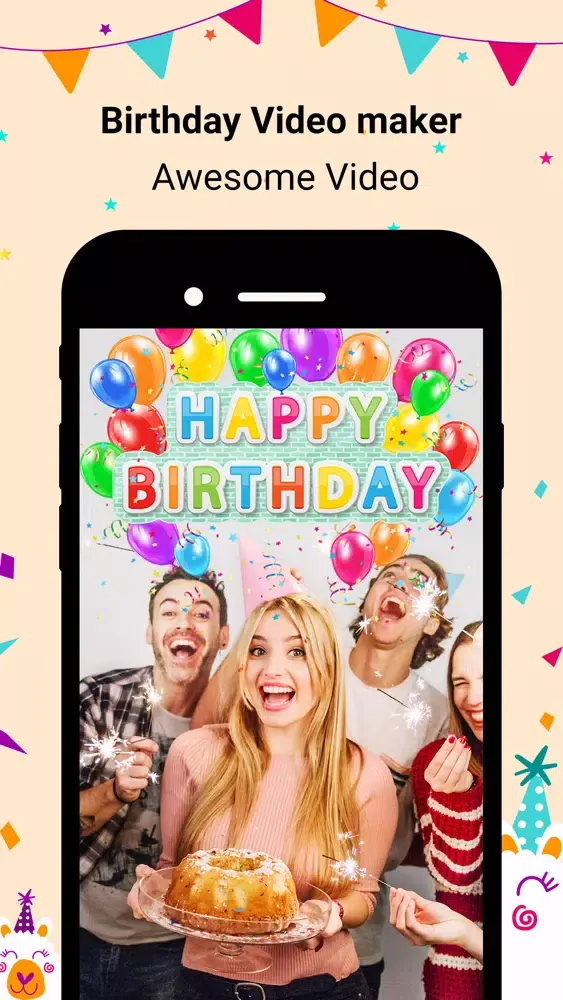 Birthday Movies Maker Song應用截圖