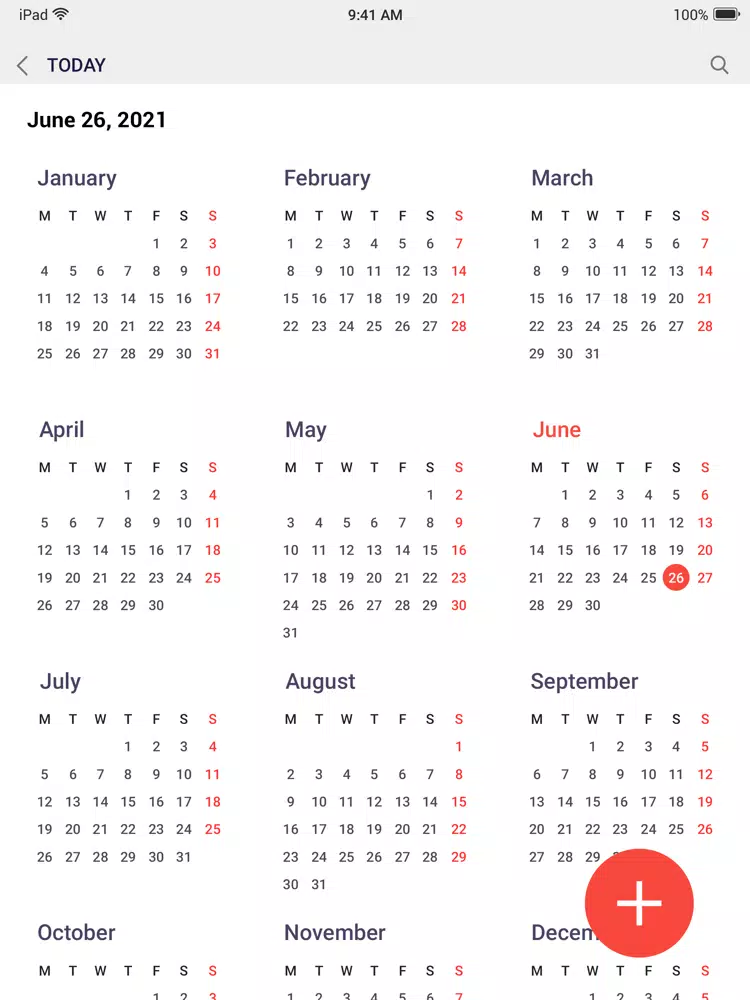 Capturas de pantalla de Calendar 2021 - Tasks, Agenda iPad 