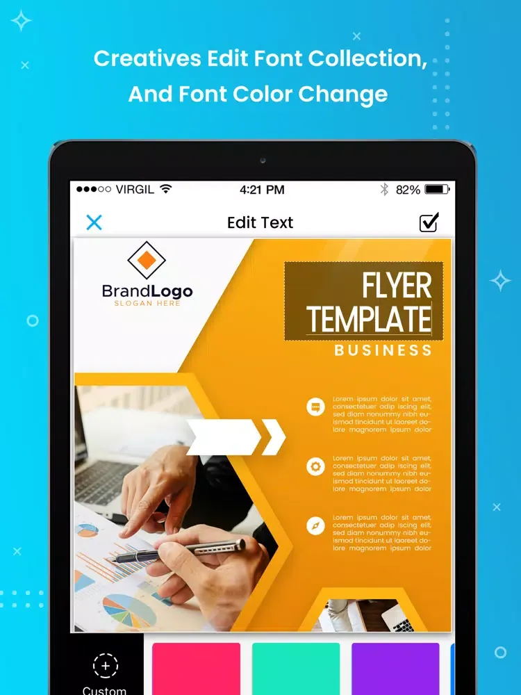 Flyer maker, Poster Maker iPad  স্ক্রিনশট