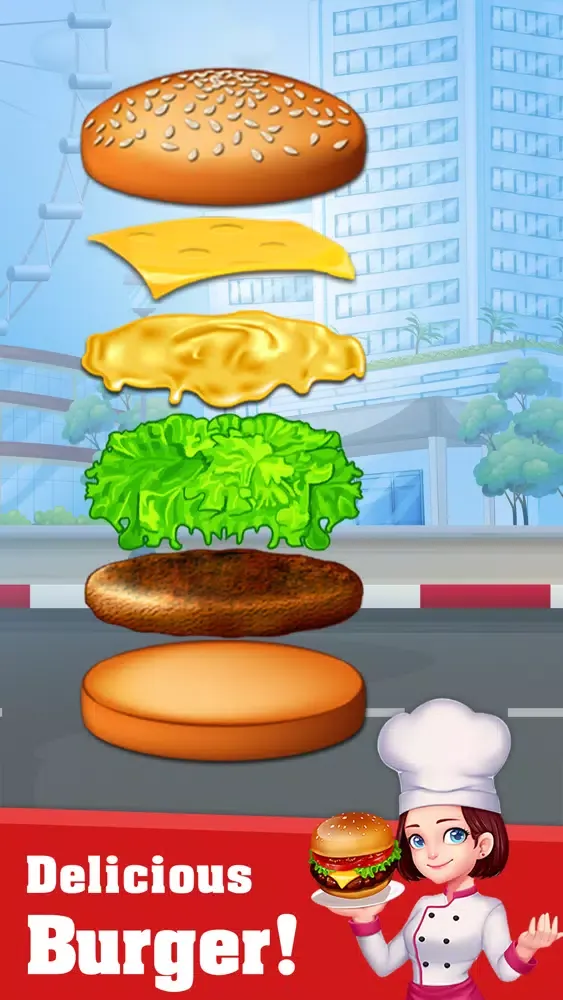 Screenshot di Hamburger Cooking Game